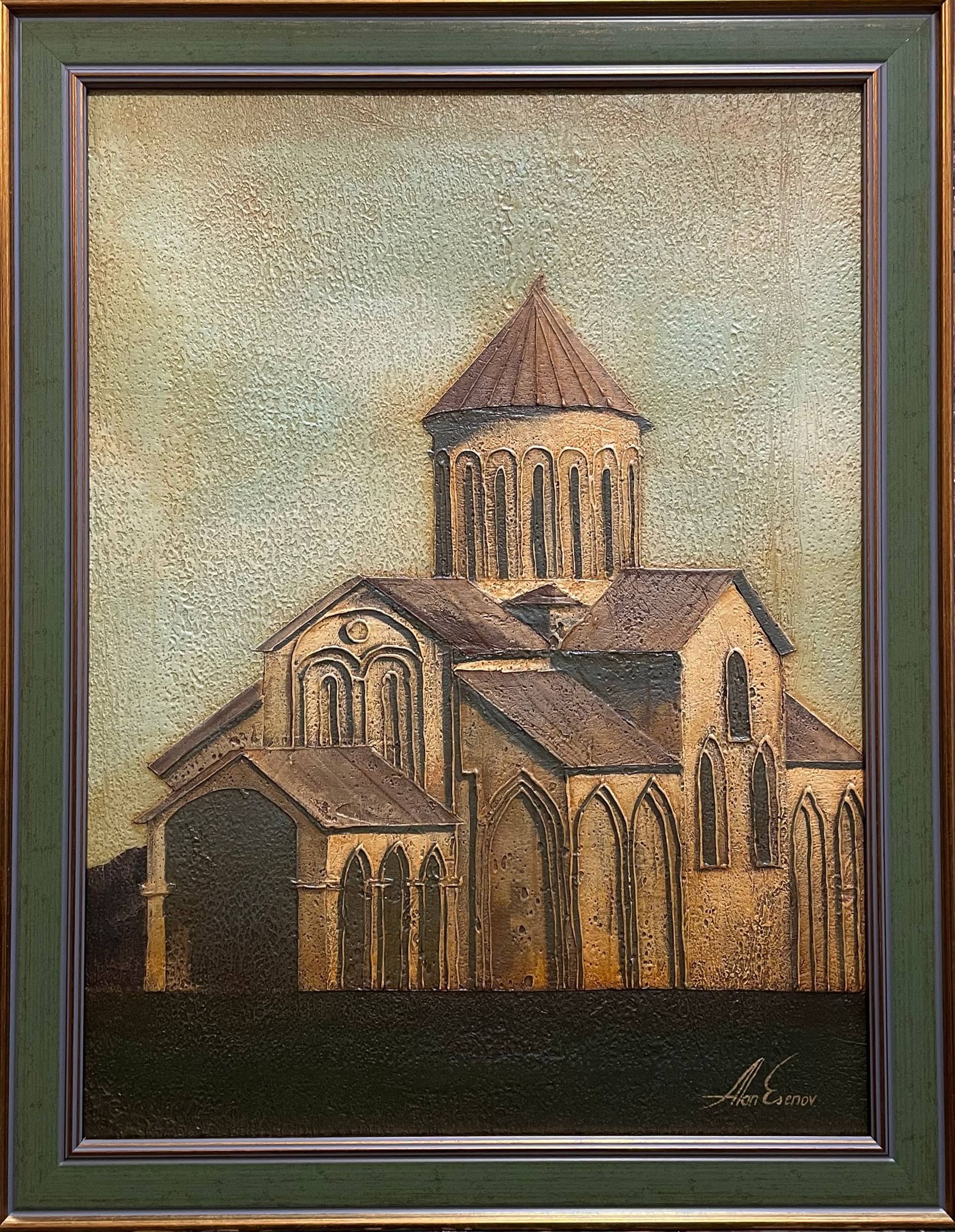 Alan Esenov (Картина, живопись - 
                  45 x 60 см) Монастырь