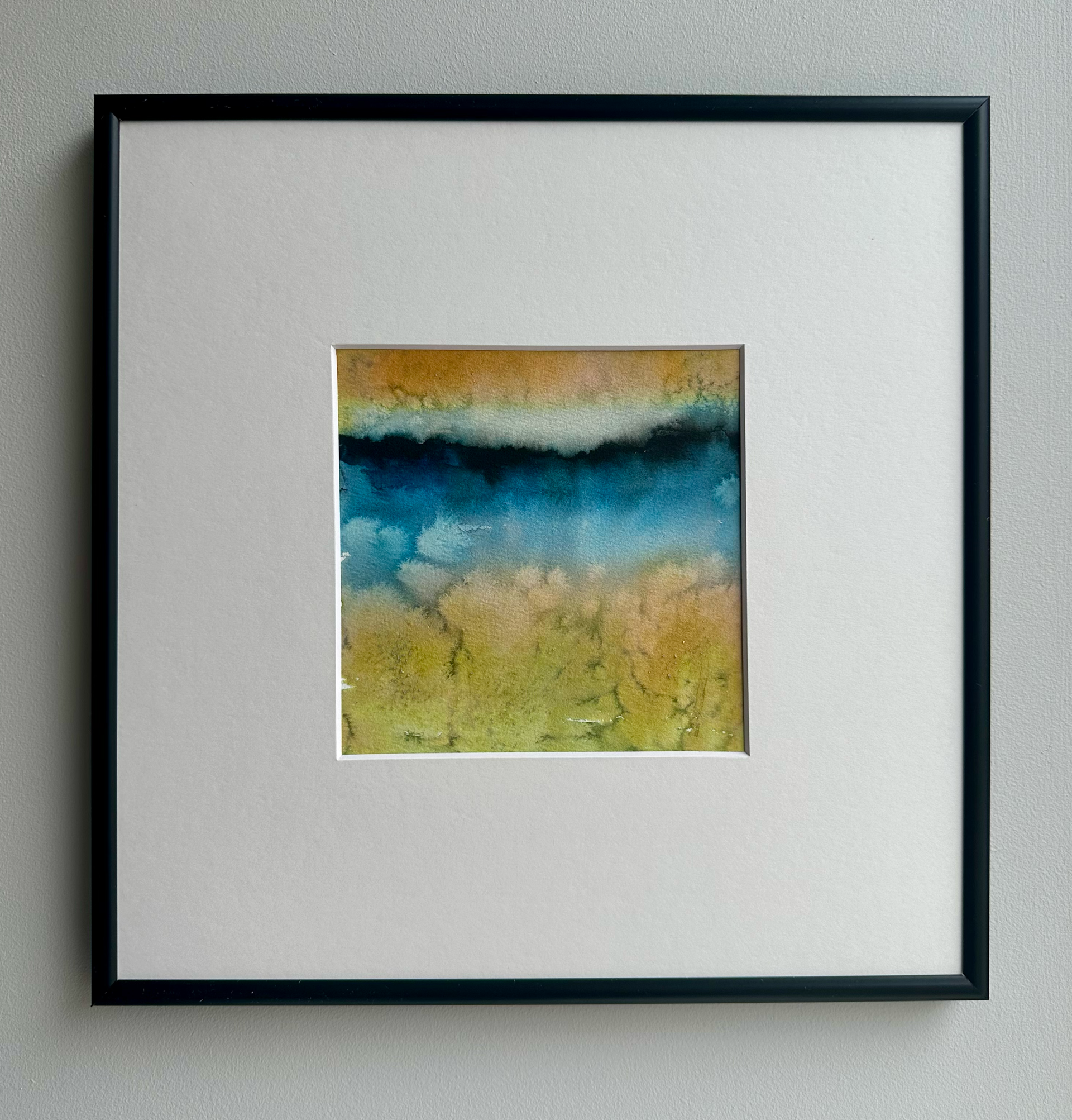 Анастасия Попова (Авторская графика - 
                  30 x 30 см) Вечер на Сылве, часть II