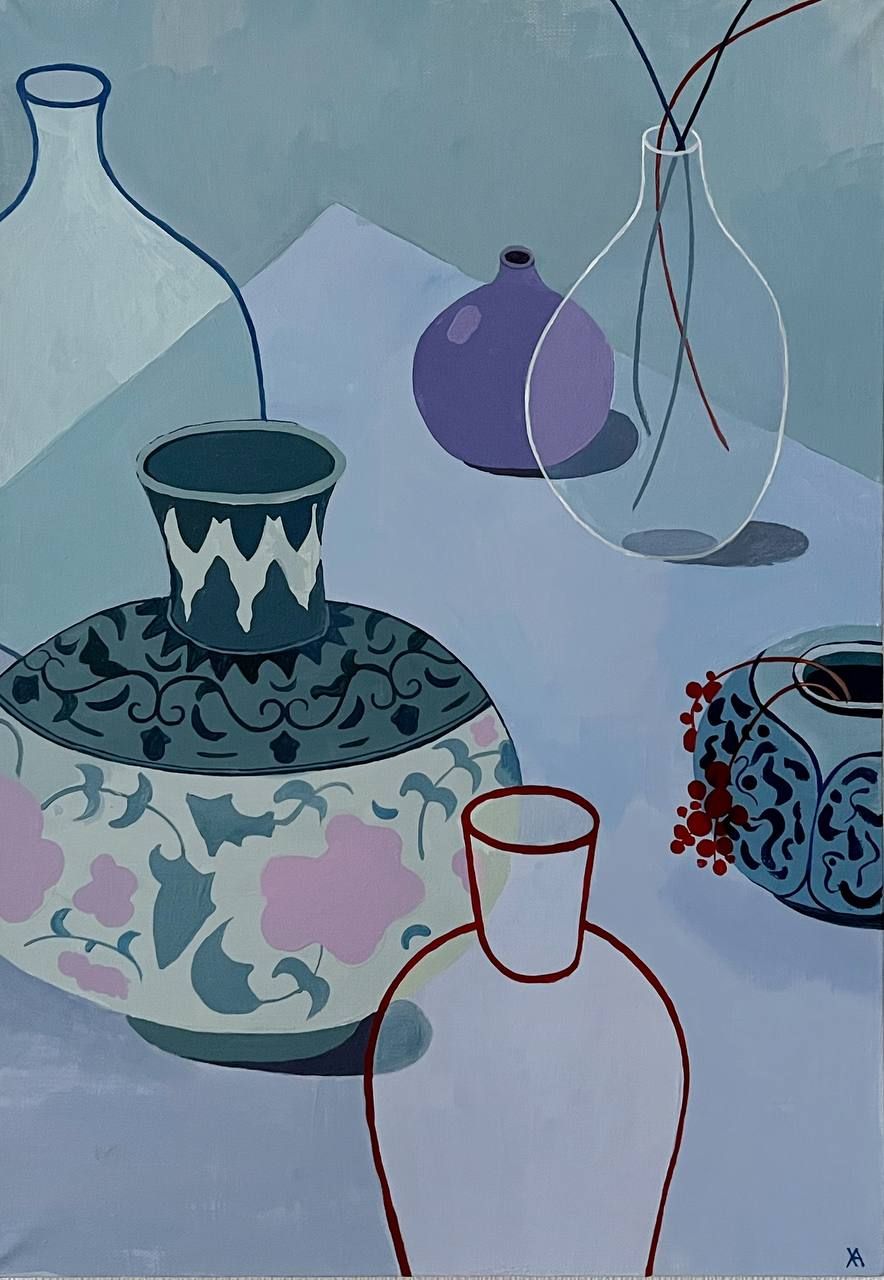 Анна Холоша (Картина, живопись - 
                  35 x 50 см) Коллекция ваз