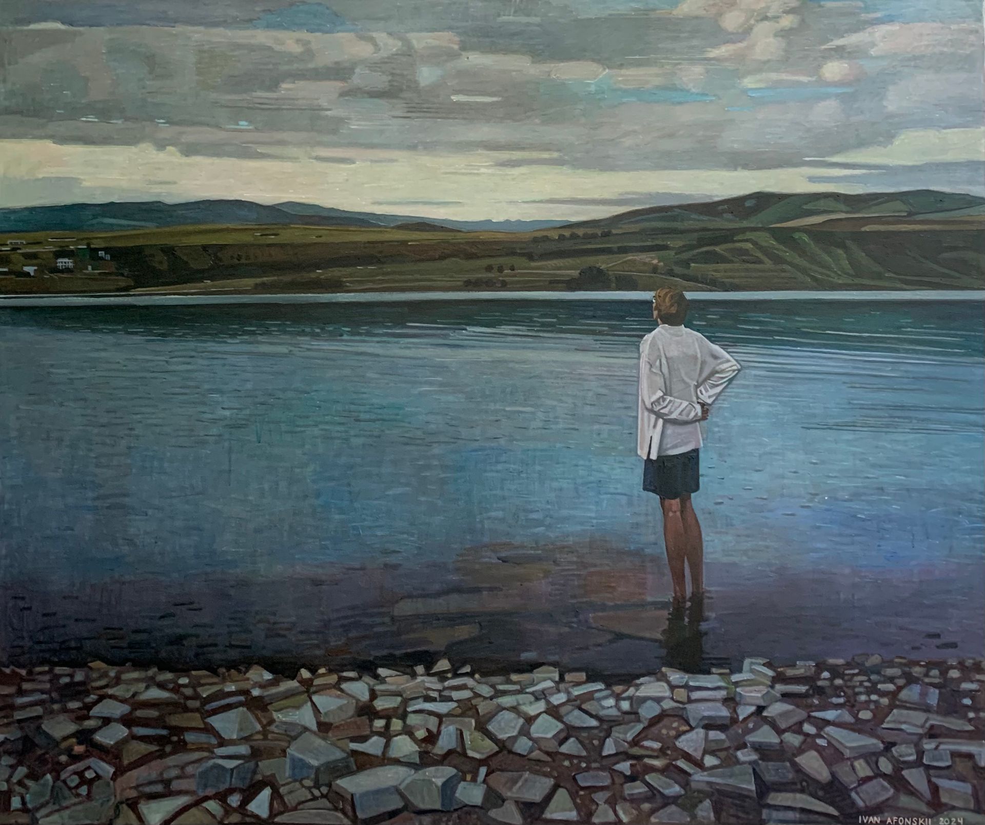 Иван Афонский (Картина, живопись - 
                  150 x 130 см) Tbilisi sea