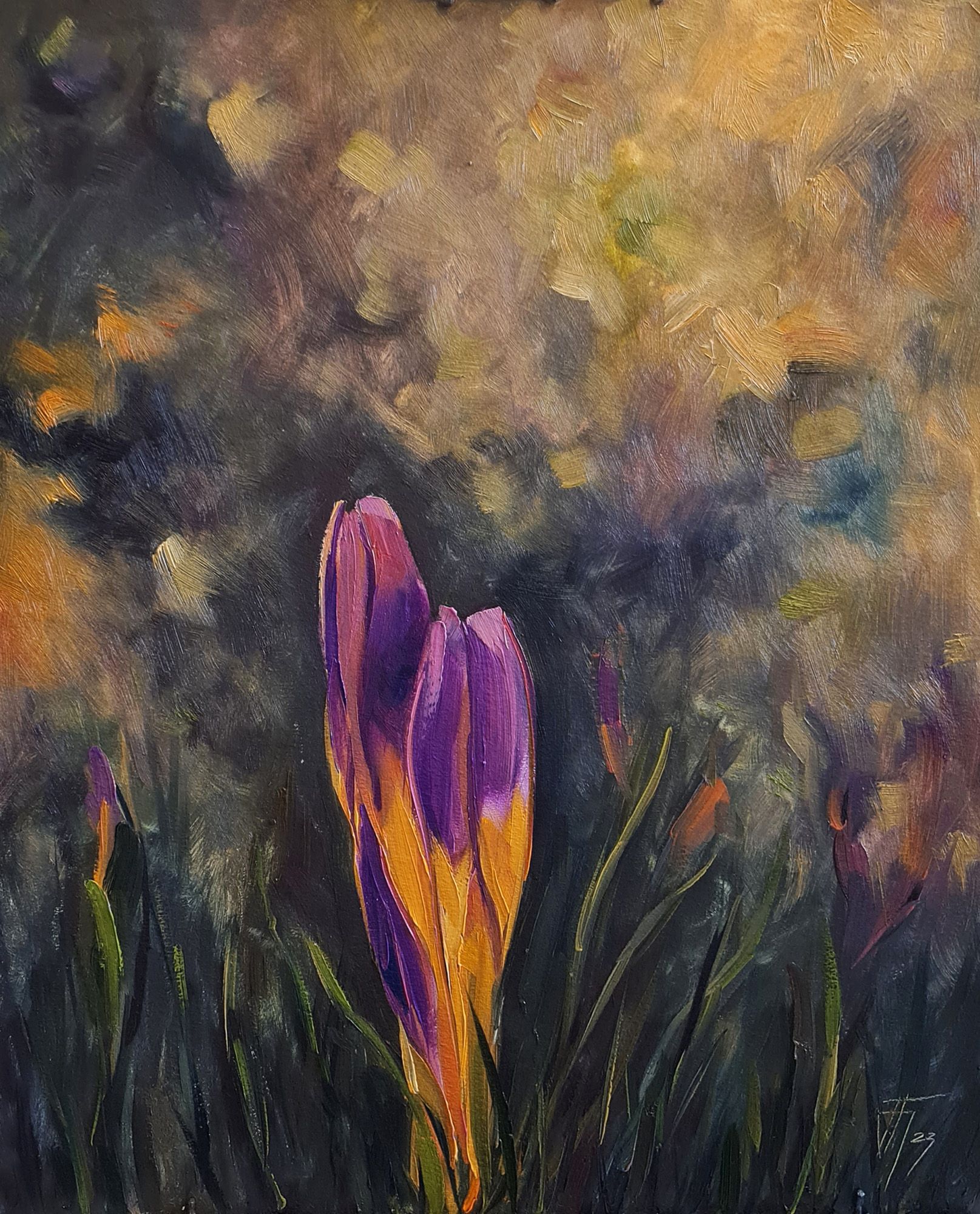 Александр Буданов (Авторская графика - 
                  40 x 50 см) Крокус