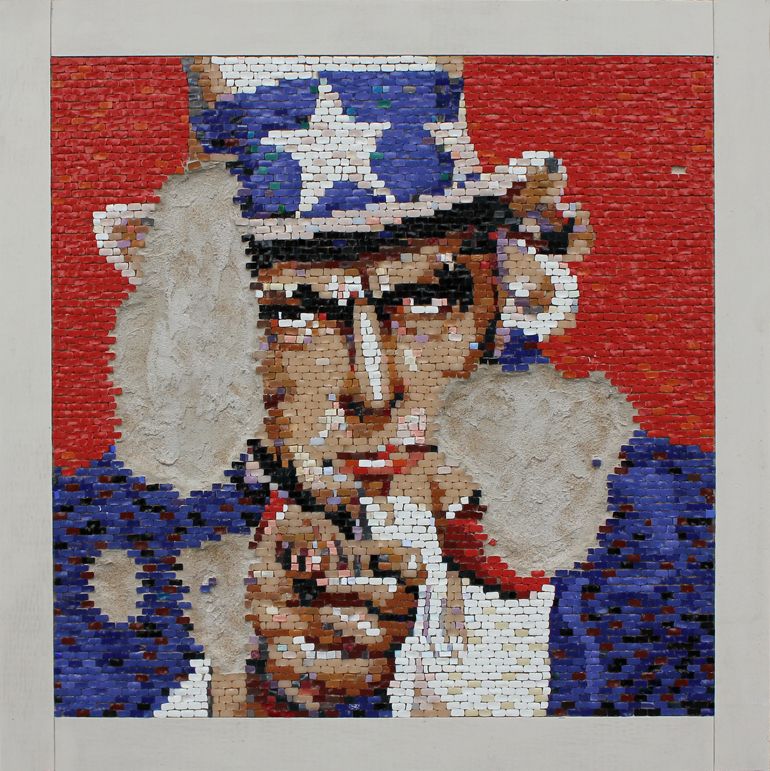 Вадим Комиссаров (Объект - 
                  70 x 70 см) Uncle Sam