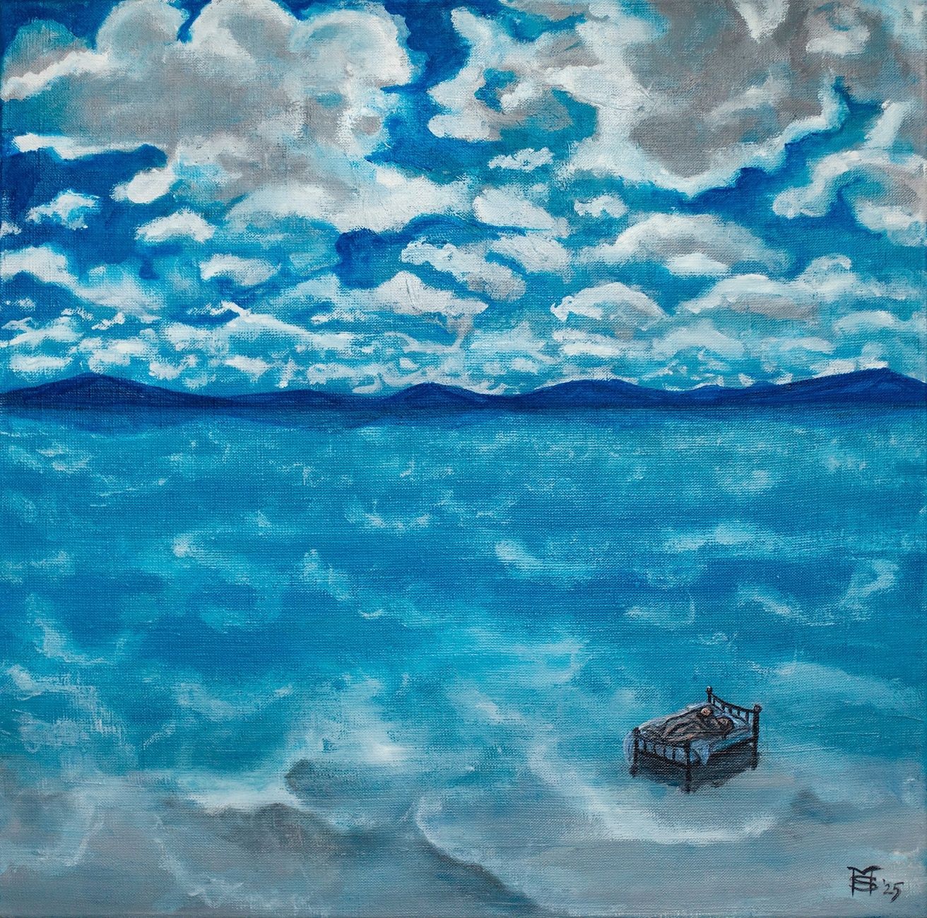 Мария Субботина (Картина, живопись - 
                  50 x 50 см) Любовники vol.14