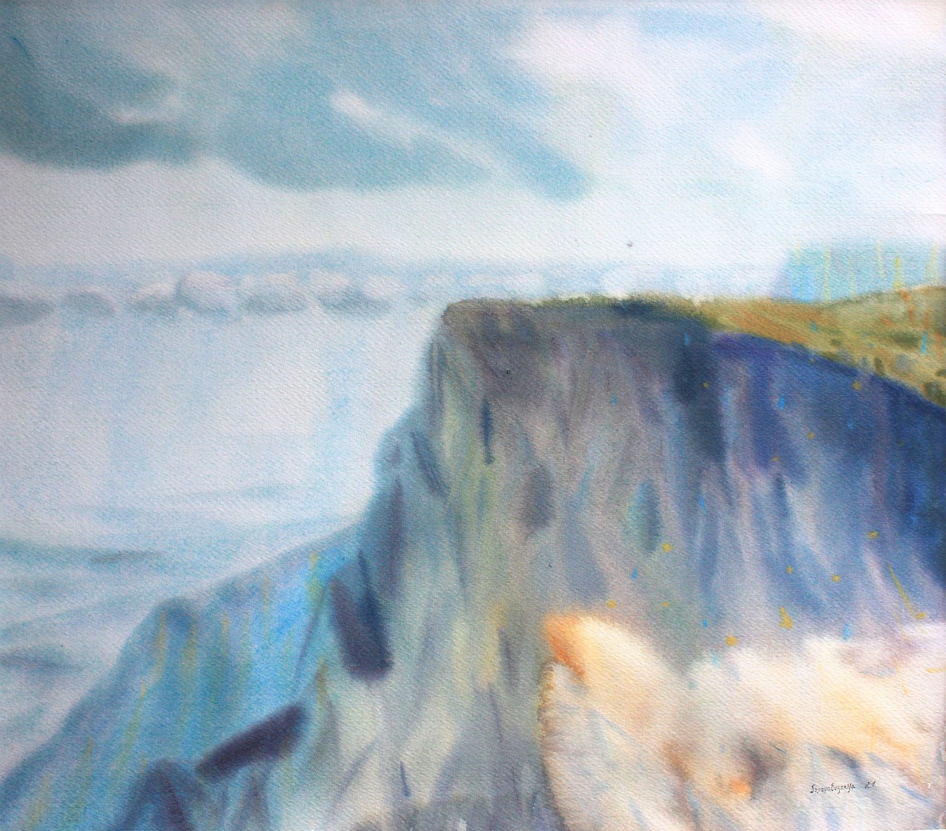 Евгения Сопова (Авторская графика - 
                  60 x 50 см) Ай-Петри