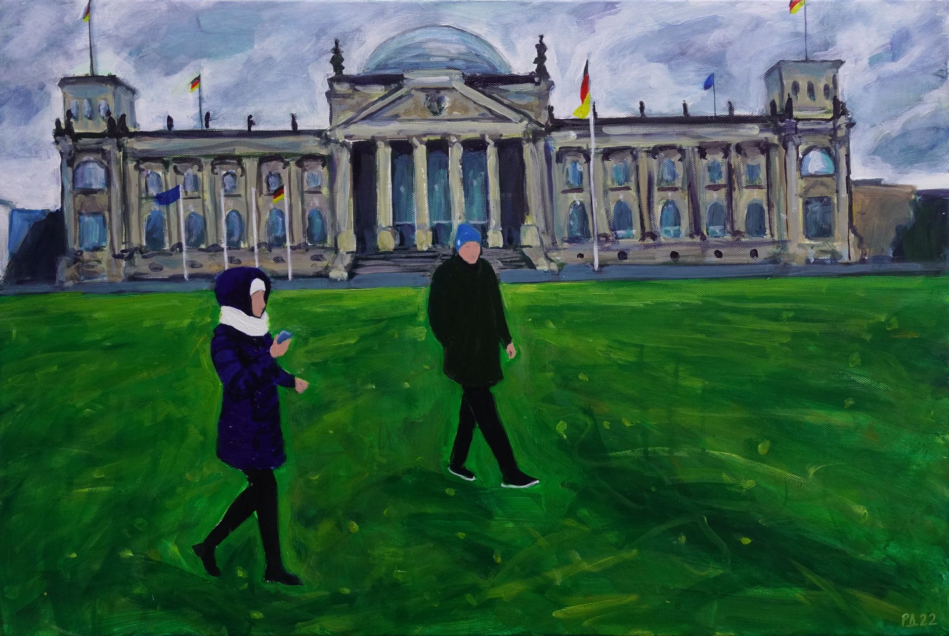 Денис Русаков (Картина, живопись - 
                  60 x 40 см) Platz der Repablik