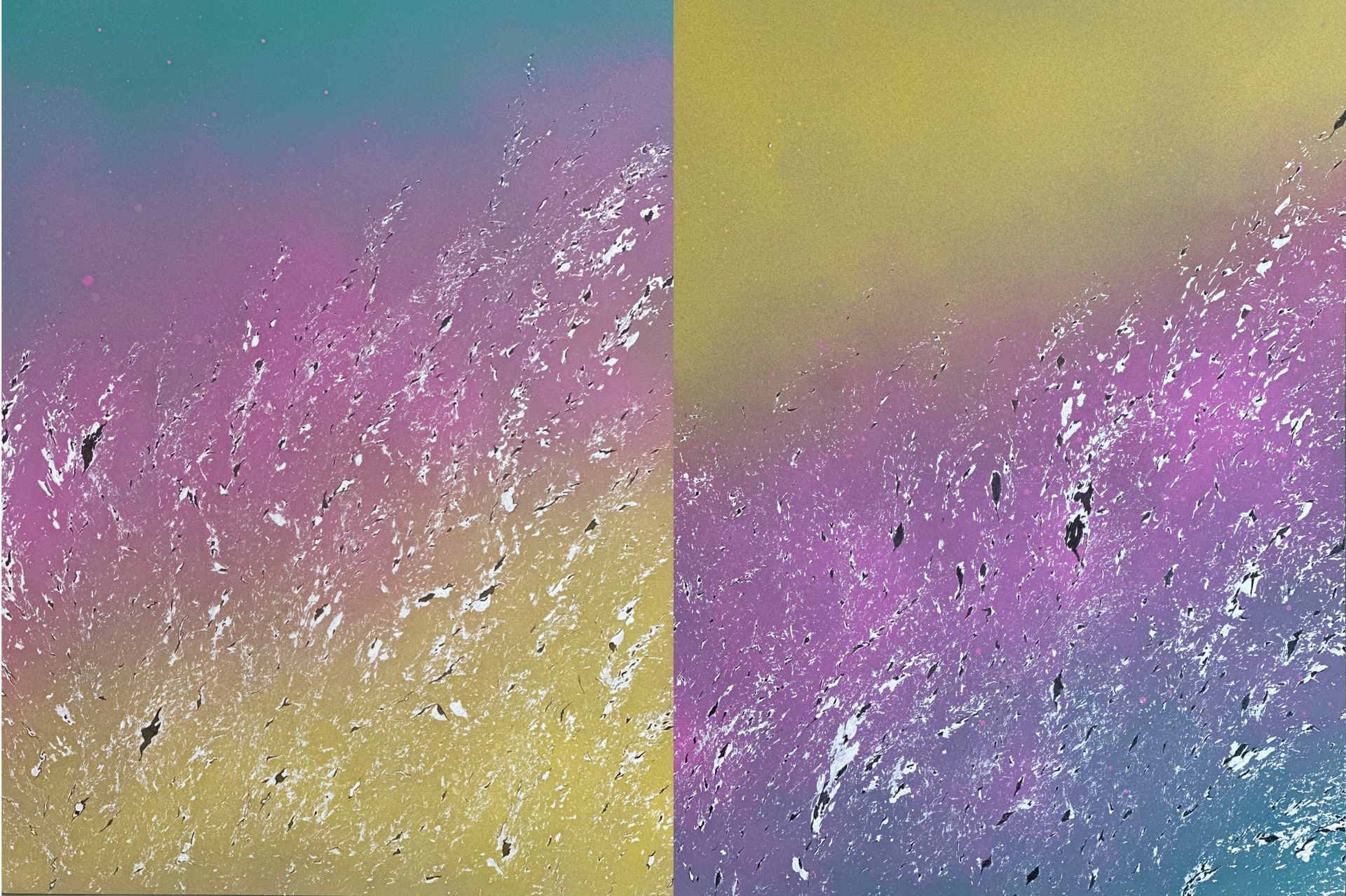 Елена Кашицына (Авторская графика - 
                  100 x 65 см) Поле