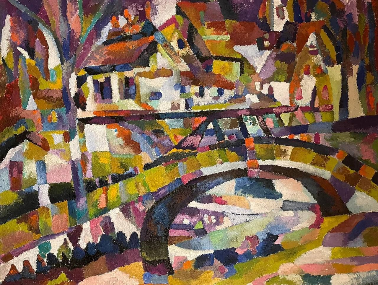 Таня Федоровская (Картина, живопись - 
                  90 x 70 см) Деревенский мост