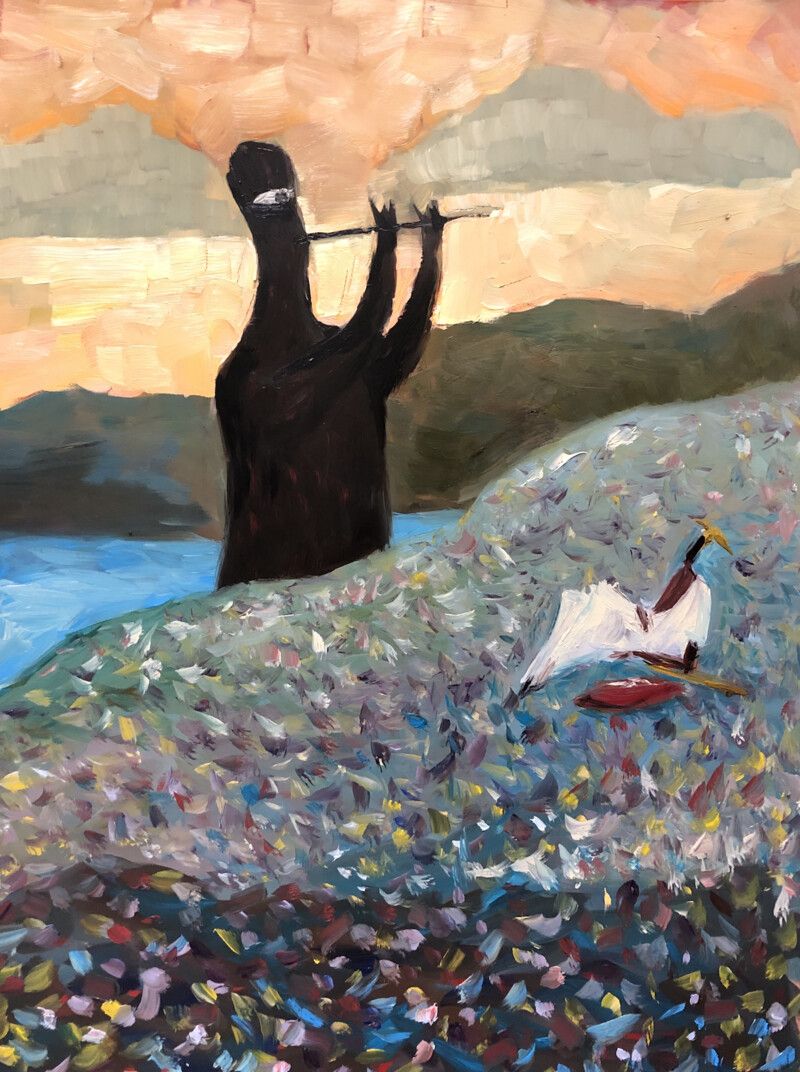 Святослав Игоревич Ушаков (Картина, живопись - 
                  50 x 65 см) Мелодия для Одиссея