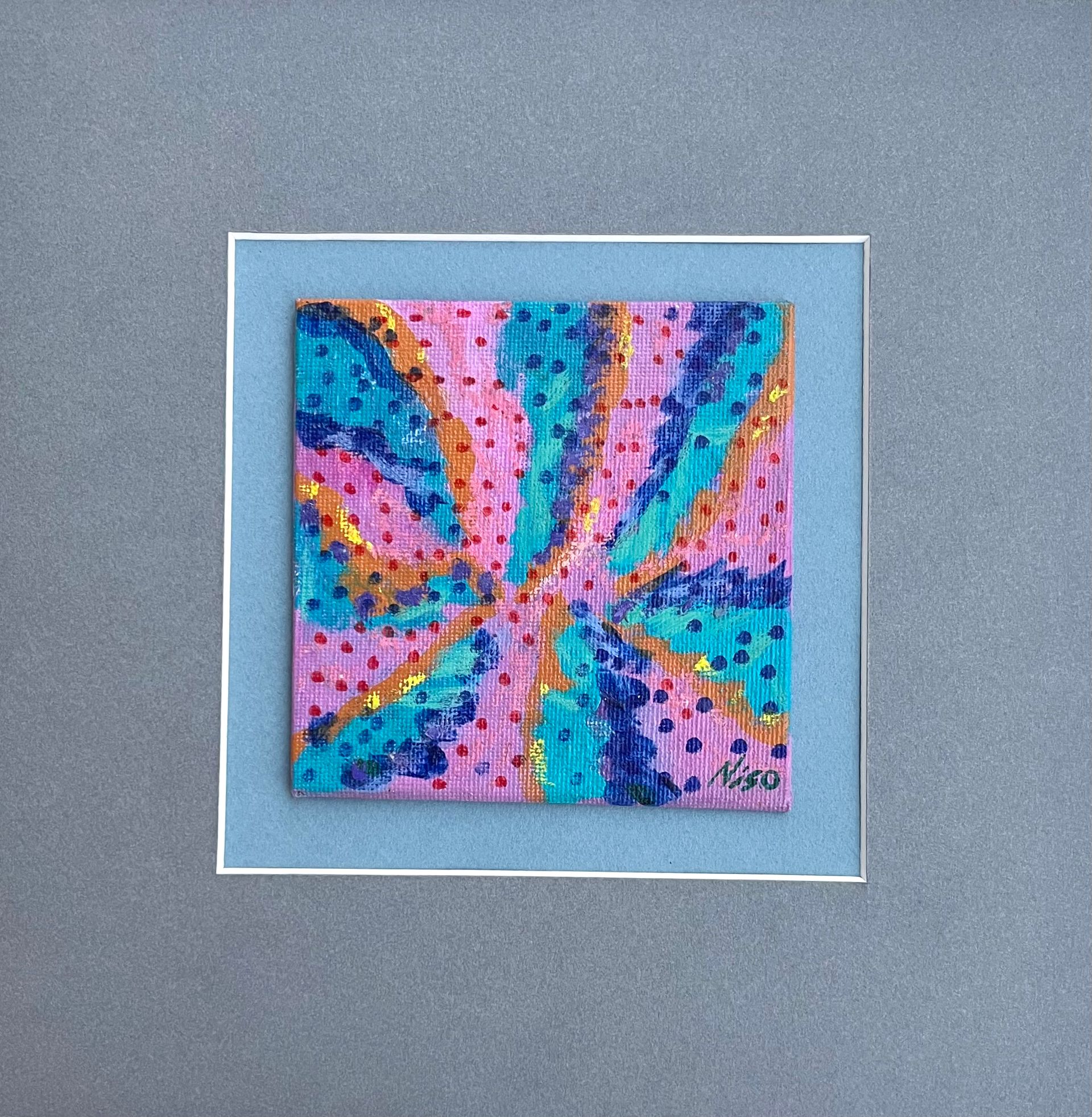 Нисо Атаханова (Авторская графика - 
                  23 x 23 см) Снегопад