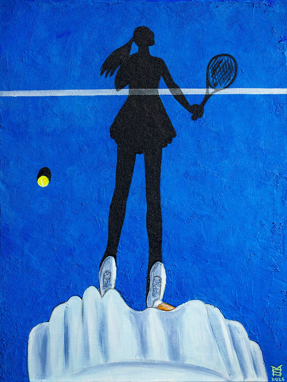 Мария Субботина (Картина, живопись - 
                  50 x 70 см) Сыграем?