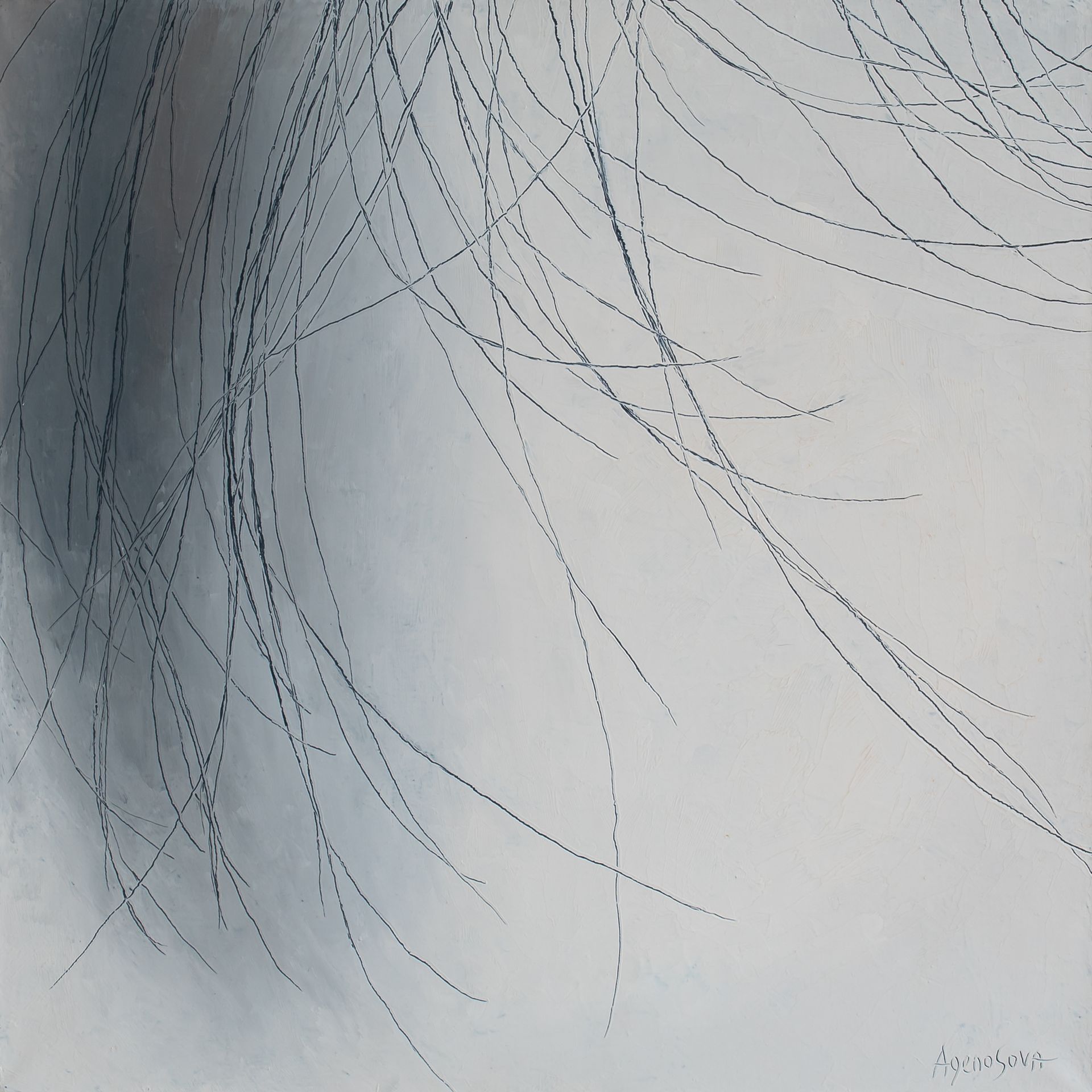 Юлия Агеносова (Картина, живопись - 
                  40 x 40 см) Травы райского сада №1