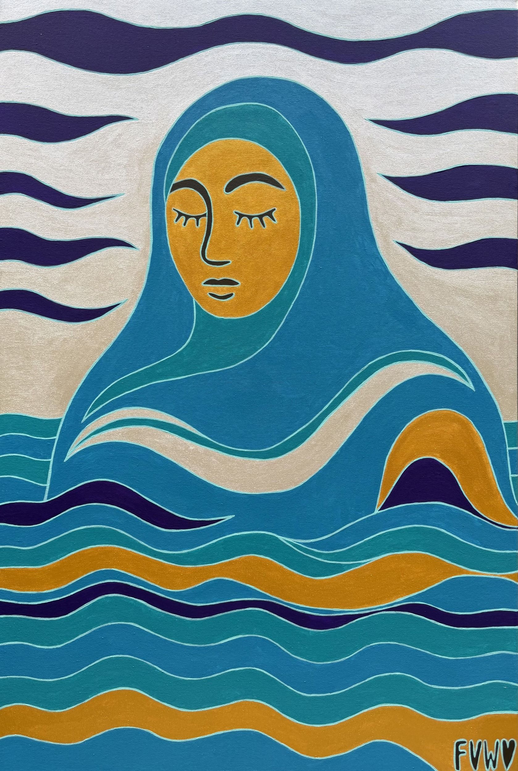 Виолетта Киселева (Картина, живопись - 
                  80 x 120 см) Тишина