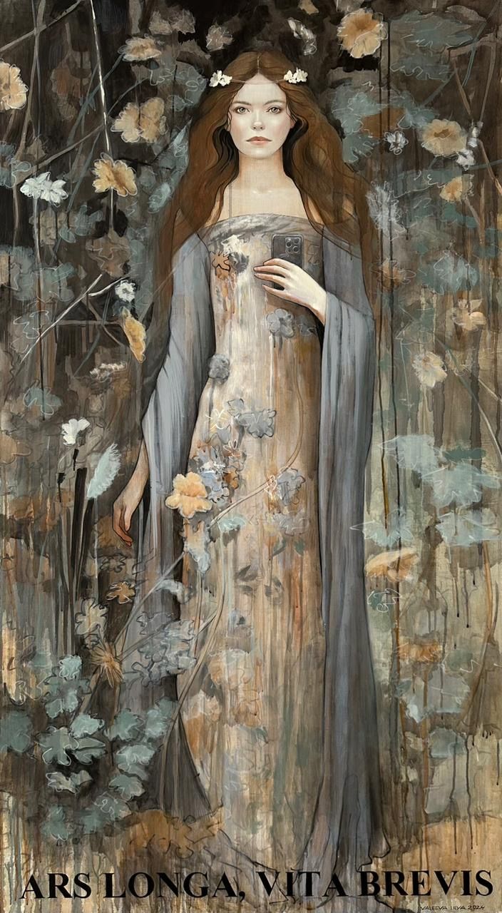 Лилия Валеева (Картина, живопись - 
                  100 x 180 см) Selfi