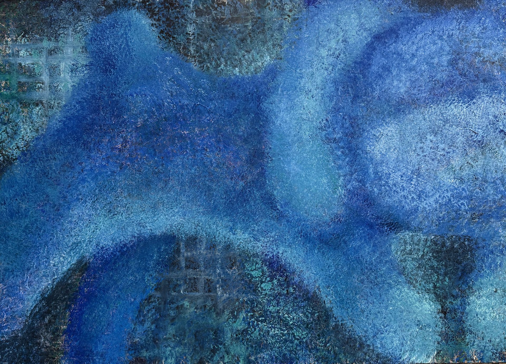 Наташа Хилл (Картина, живопись - 
                  105 x 75 см) Синяя собачка II