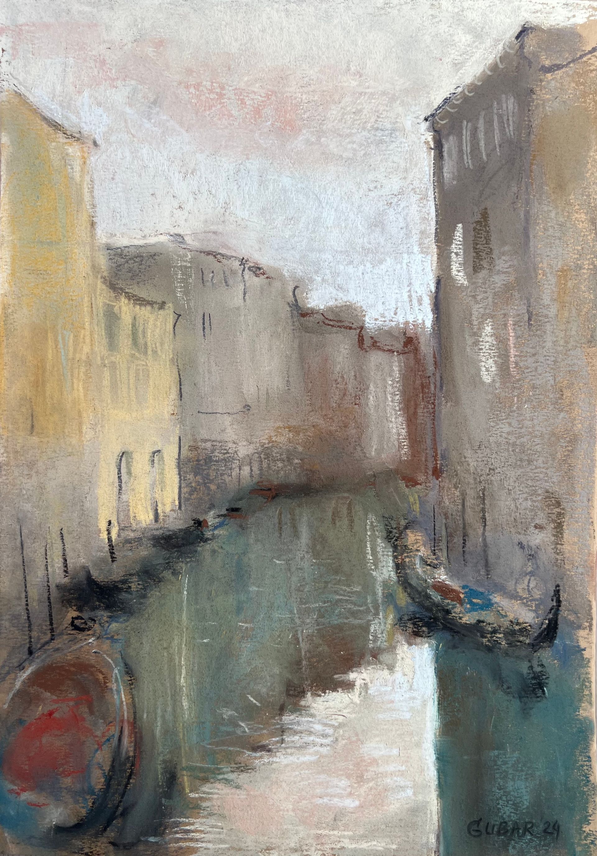 Алёна Губарь (Авторская графика - 
                  30 x 42 см) Венеция в ноябре