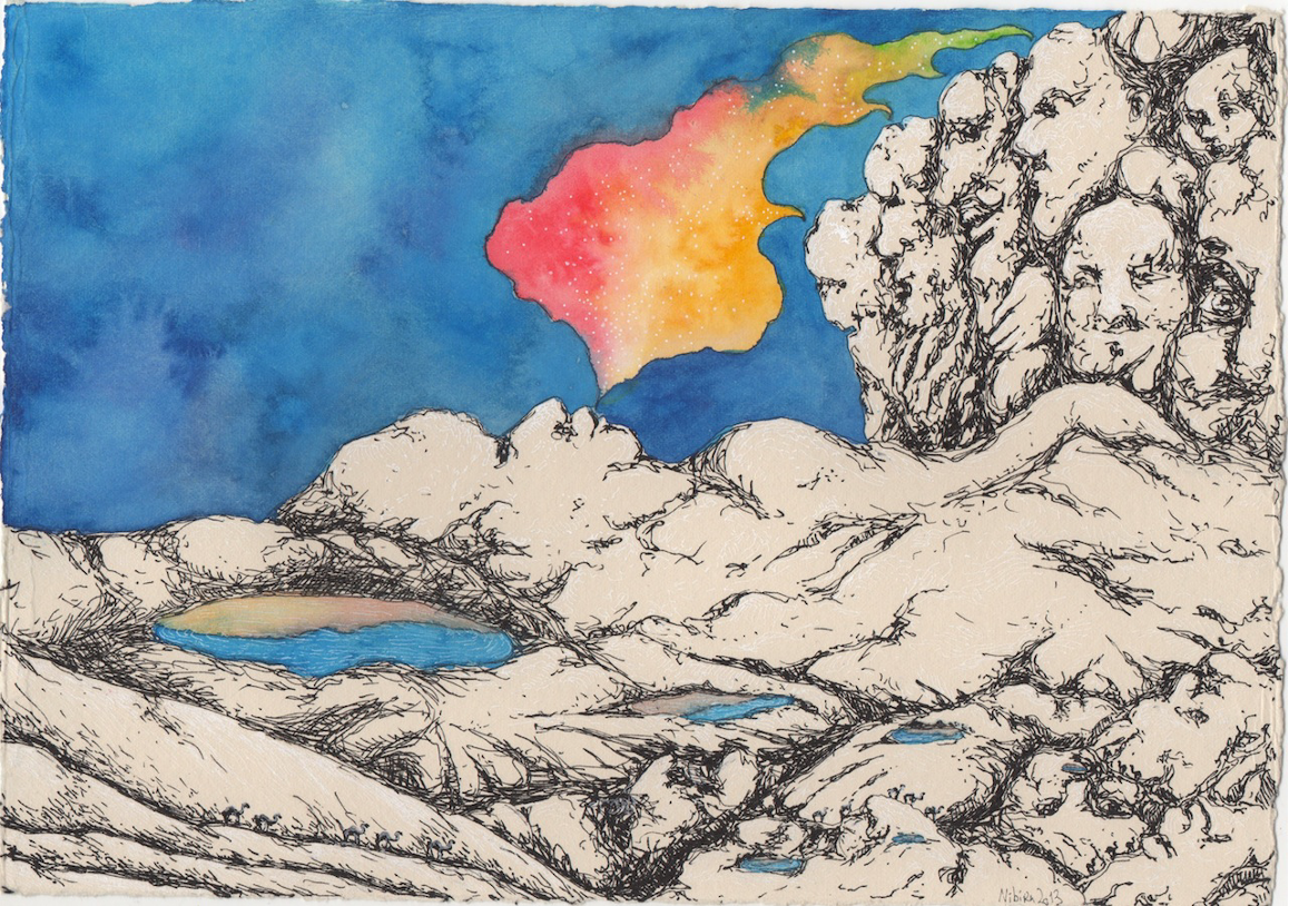 Валерия Нибиру (Авторская графика - 
                  25 x 18 см) Untitled