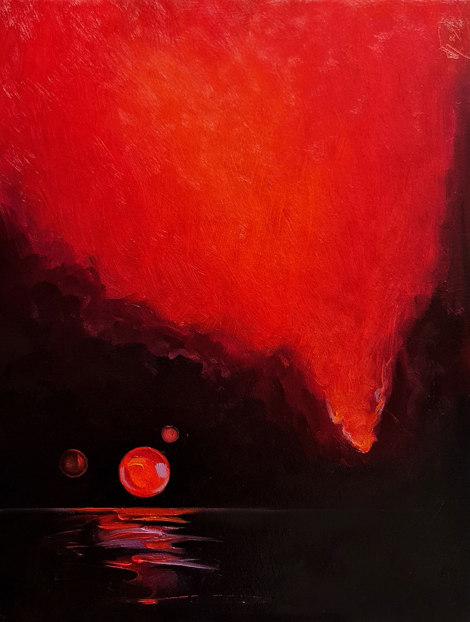 Александр Буданов (Авторская графика - 
                  40 x 50 см) Небесное явление 8