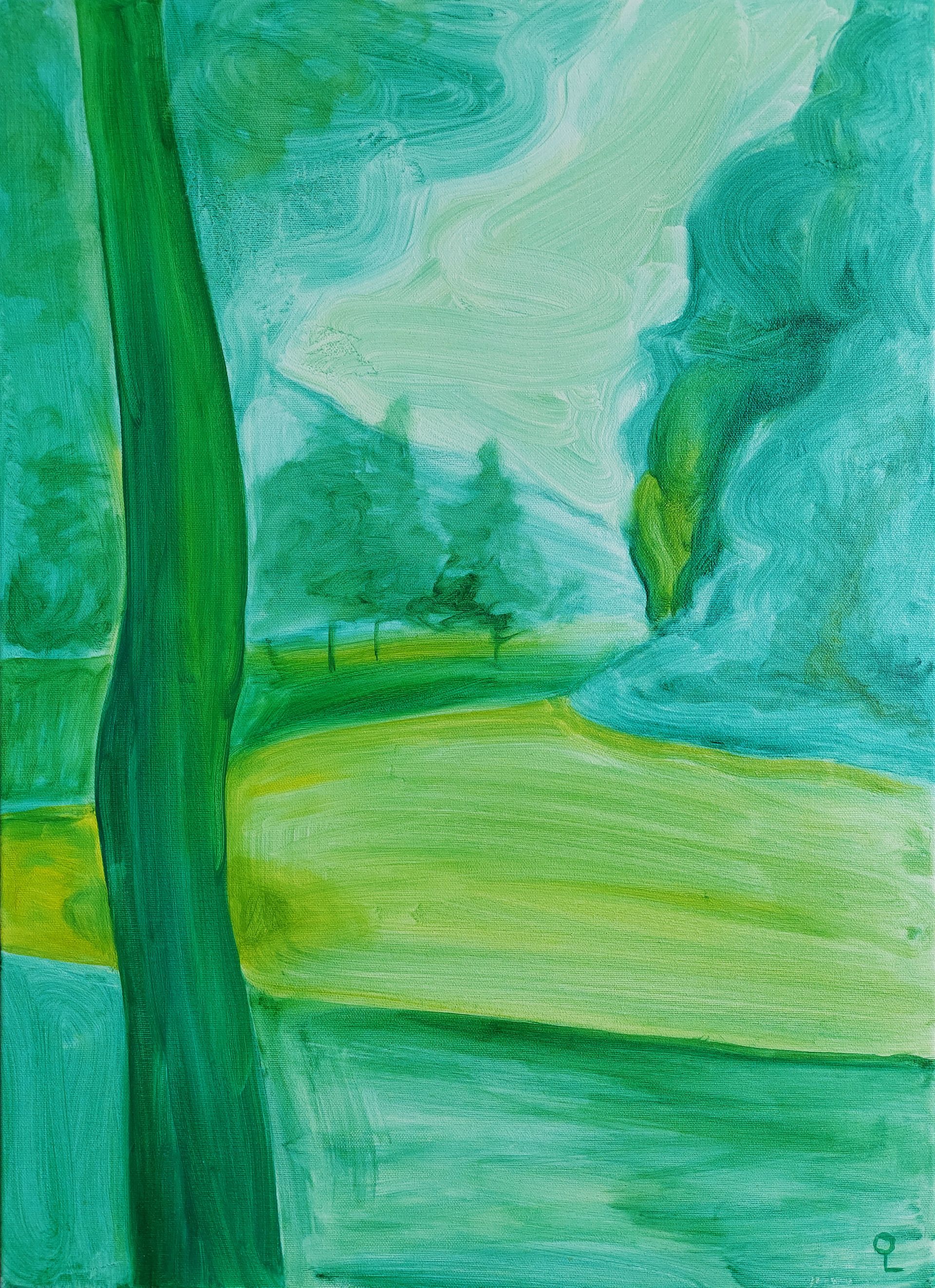 Оливия Лем (Картина, живопись - 
                  50 x 70 см) Павловск