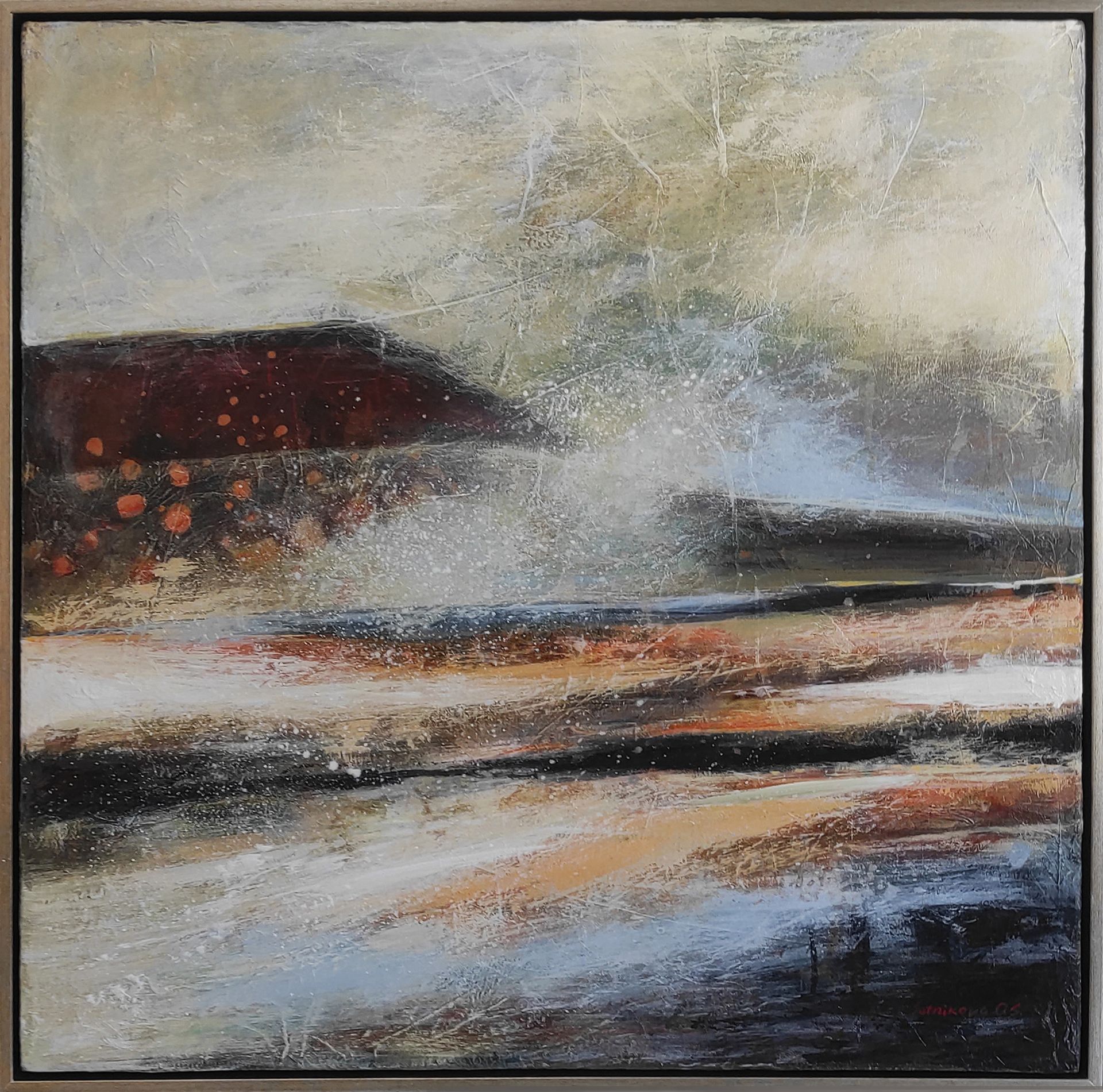 Оксана Сотникова (Картина, живопись - 
                  64 x 64 см) Осенний туман