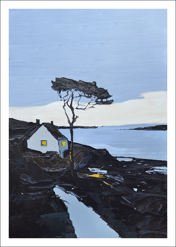 Анастасия Бабынина (Графика печатная - 
                  50 x 70 см) Вечер 2