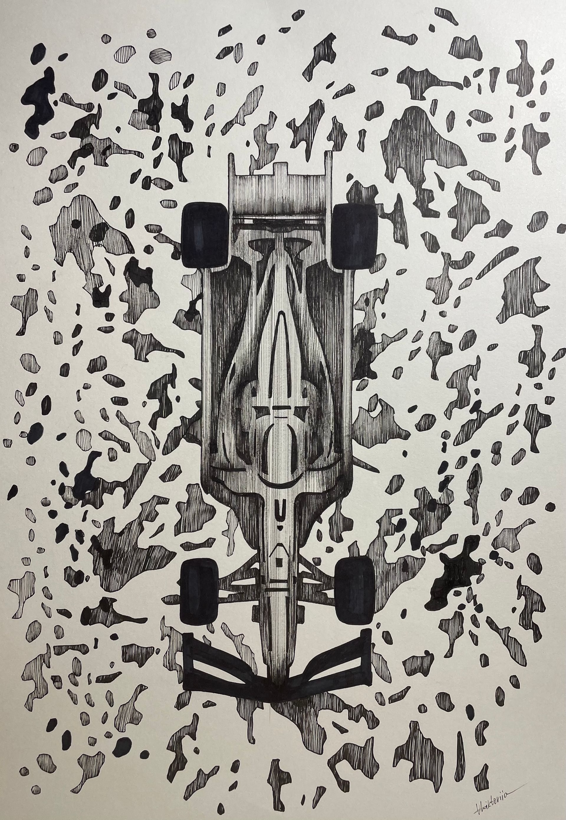 Виктория Никулочкина (Авторская графика - 
                  29.7 x 42 см) F1