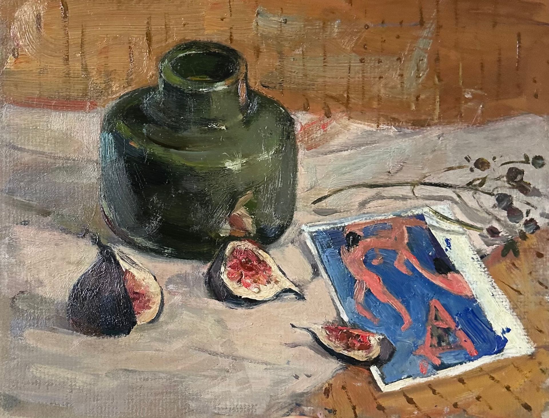 Алина Буглеева (Картина, живопись - 
                  30 x 25 см) Инжир