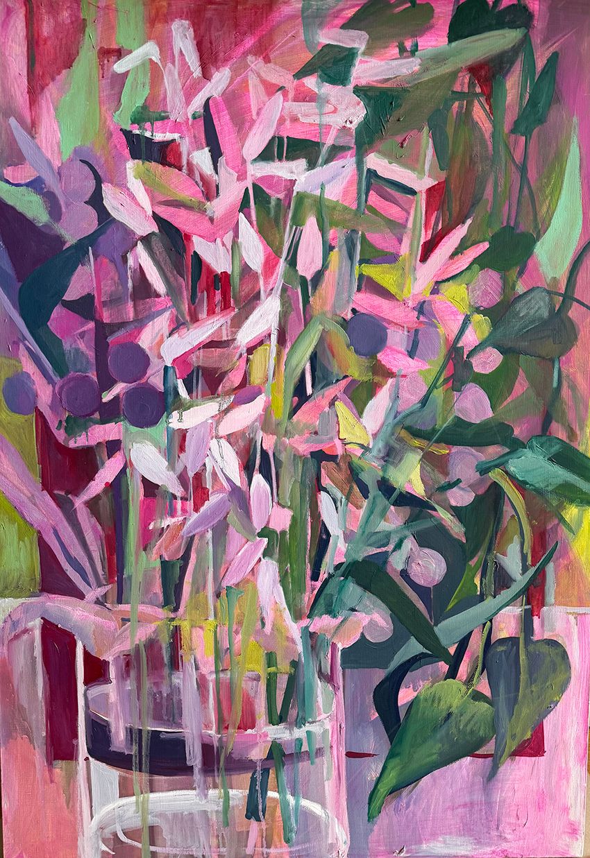 Валерия Зимятова (Картина, живопись - 
                  70 x 100 см) Impressions pink