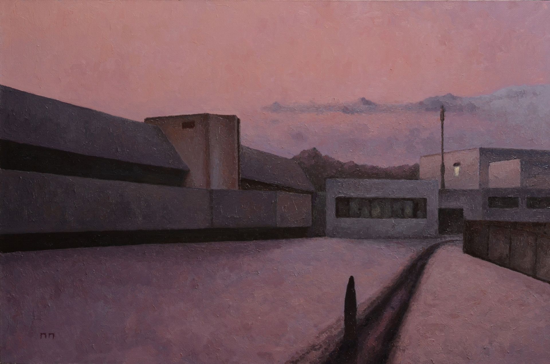 Павел Петров (Картина, живопись - 
                  90 x 60 см) Вечер в Чертаново