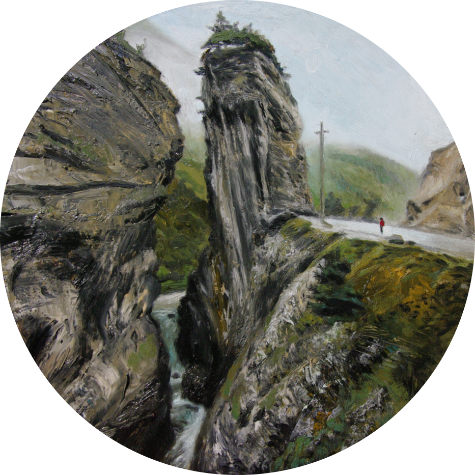 Алан Хатагты (Картина, живопись - 
                  40 x 40 см) Пейзажная лирика