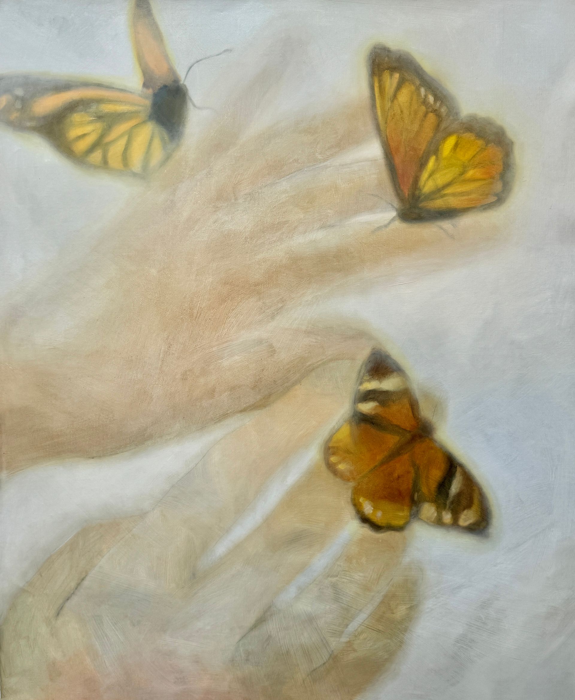 Алиса Дьякова (Картина, живопись - 
                  100 x 120 см) Бабочки