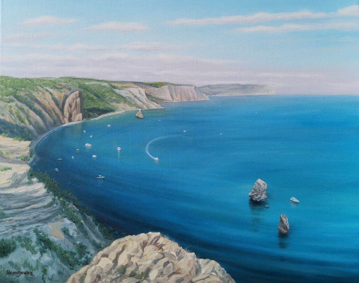 Елена Истомина (Картина, живопись - 
                  50 x 40 см) Тигровый мыс