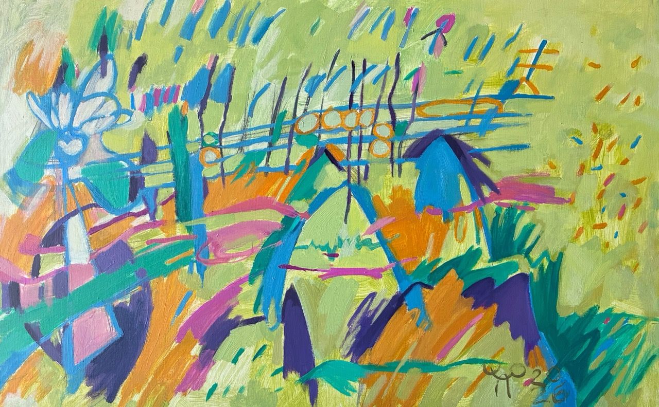 Олег Агафонов (Картина, живопись - 
                  80 x 50 см) Знаки. Знамения. Видения. Opt. 2