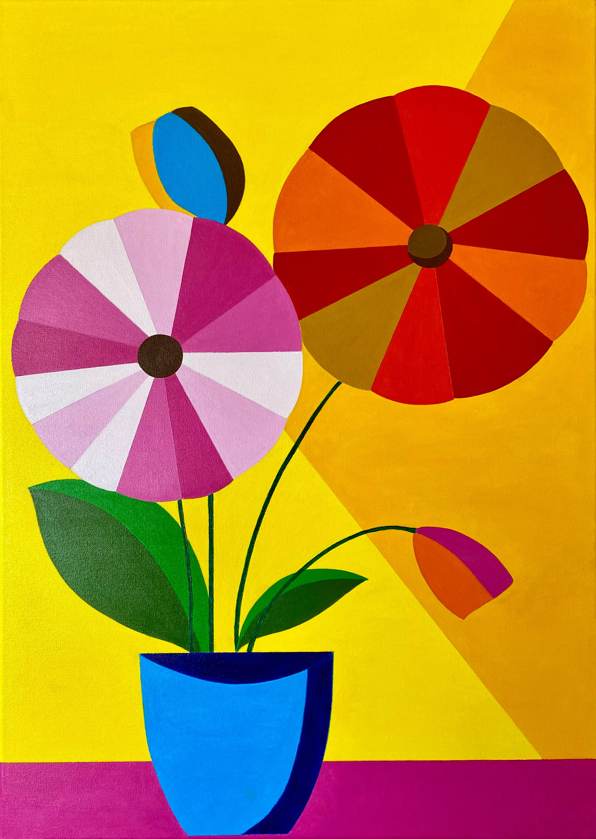 Ксения Молукова (Картина, живопись - 
                  50 x 70 см) Хрупкость среди формы