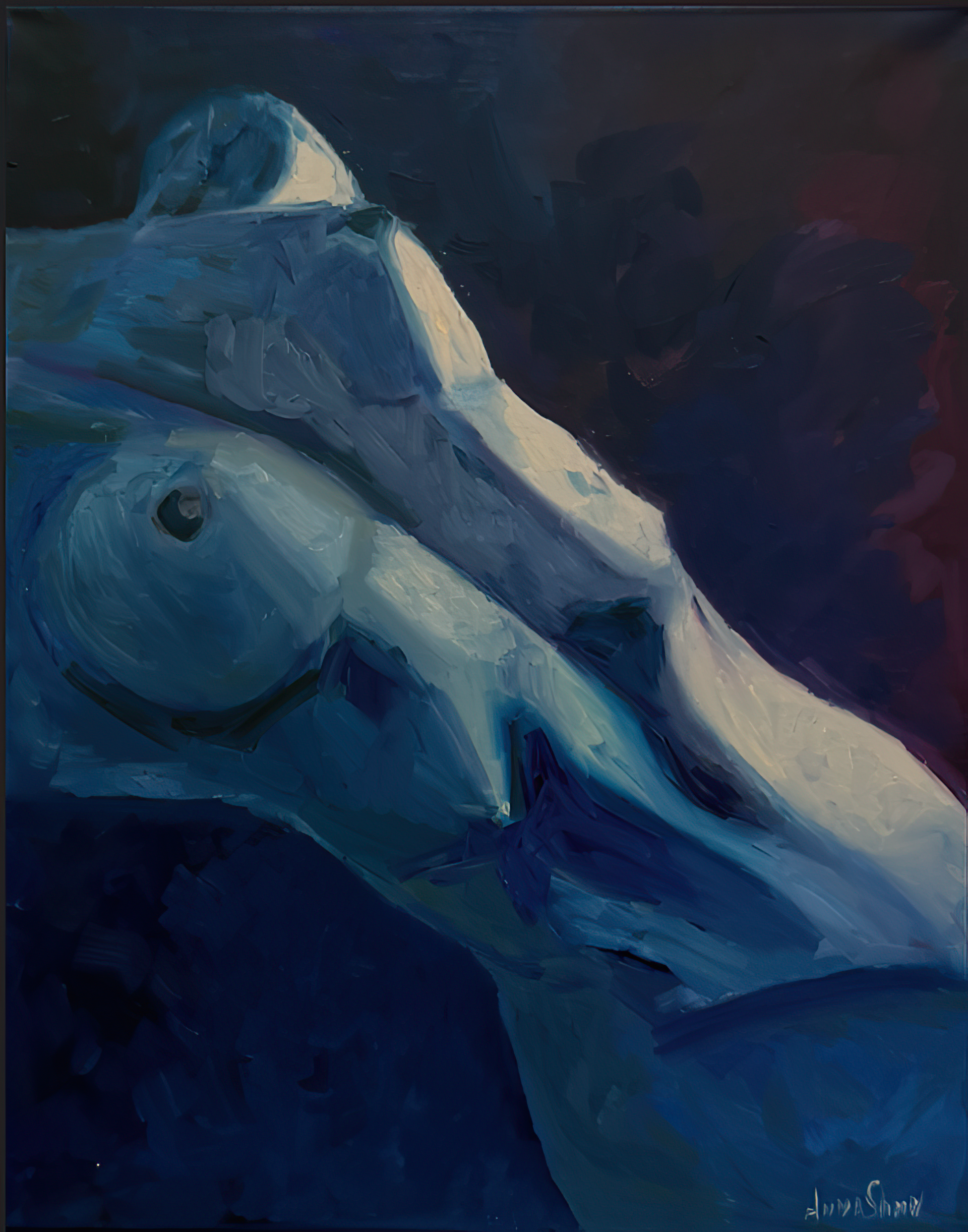 Анна Шувалова (Картина, живопись - 
                  40 x 50 см) Погружение