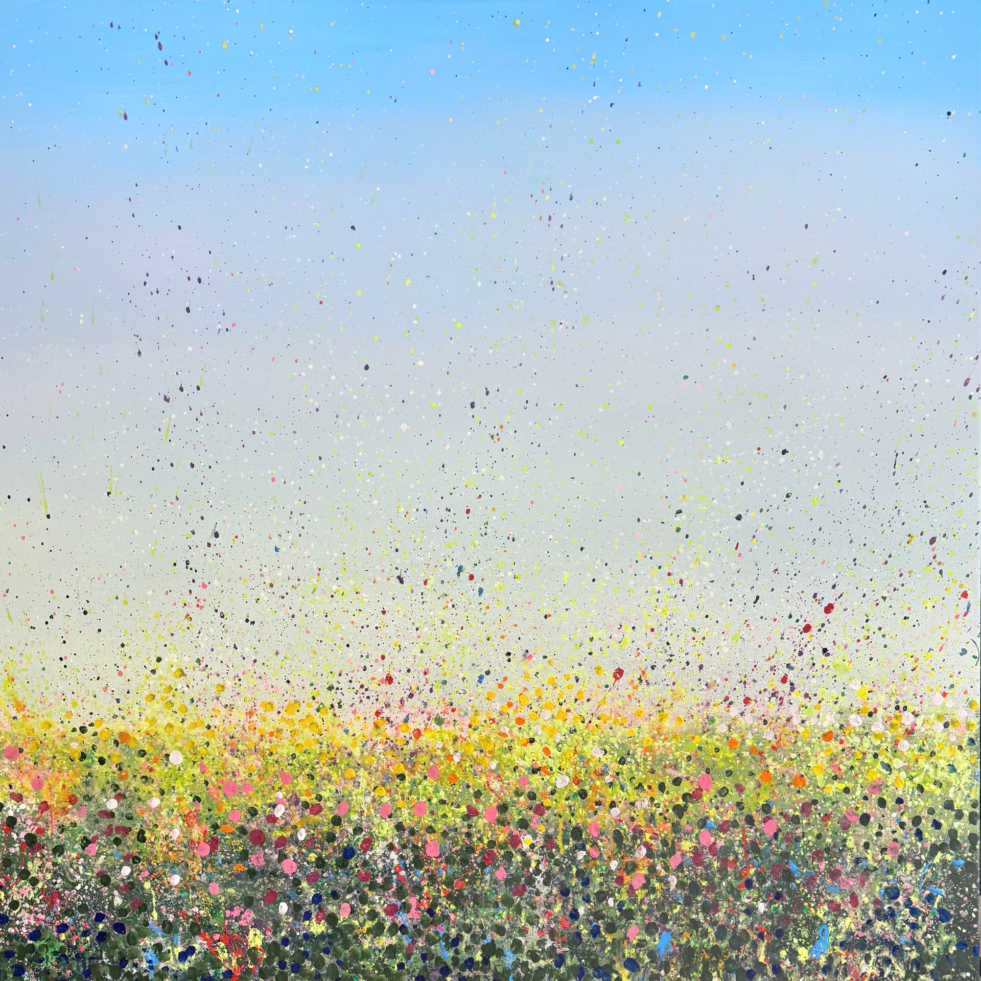 Анна Ганина (Картина, живопись - 
                  100 x 100 см) Summer happiness