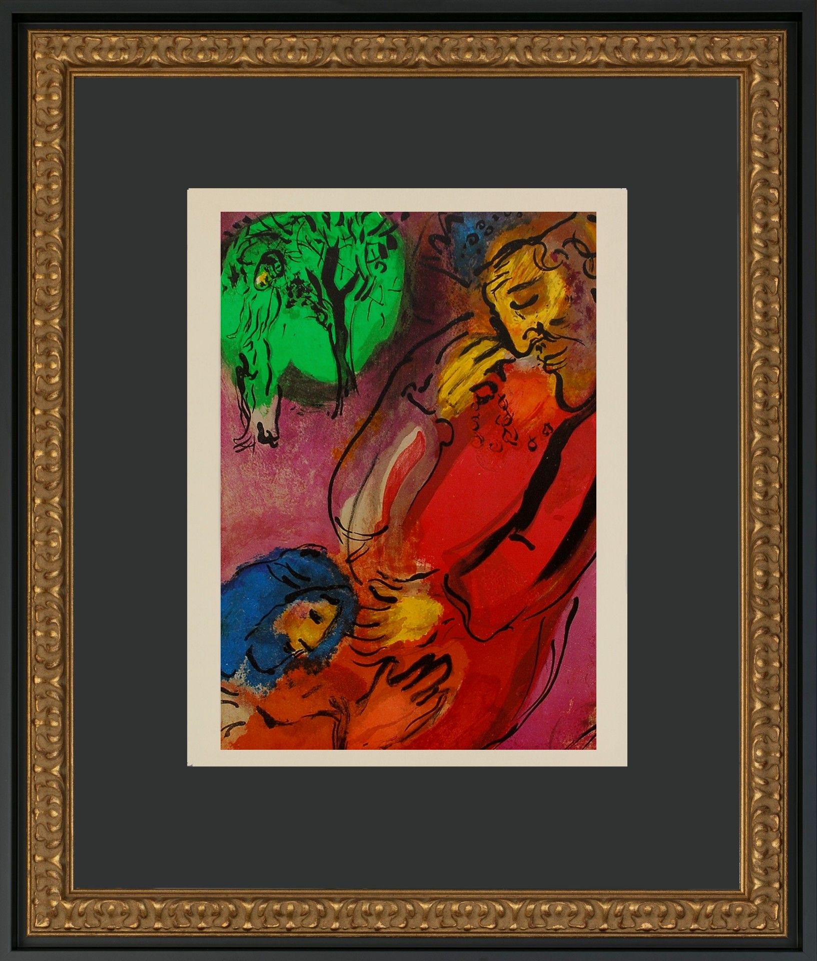 Марк Шагал (Графика печатная - 
                  26.3 x 36.4 см) Давид и Авессалом
