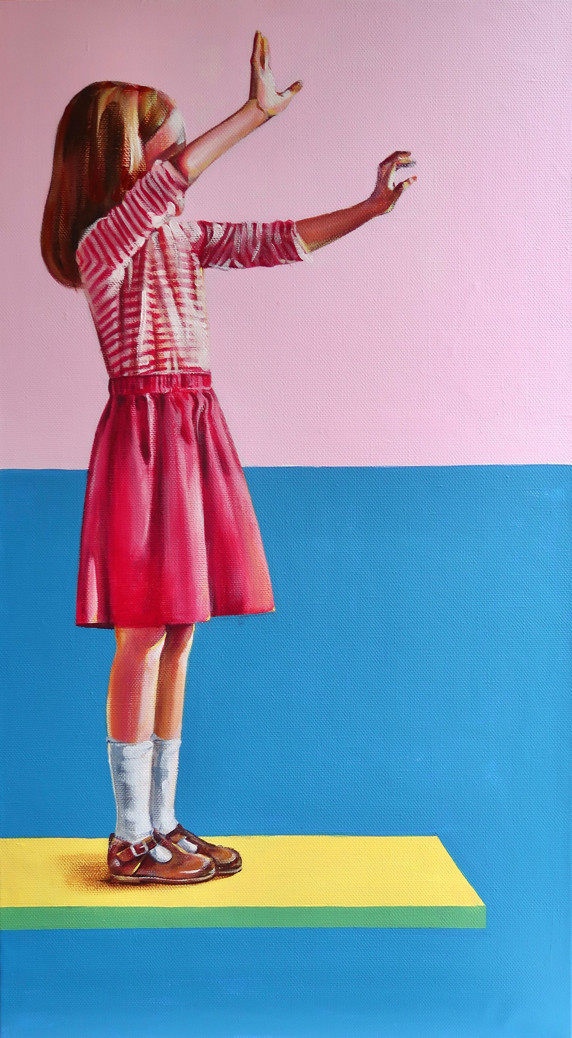 Светлана Искоских (Картина, живопись - 
                  50 x 90 см) Девочка и солнце