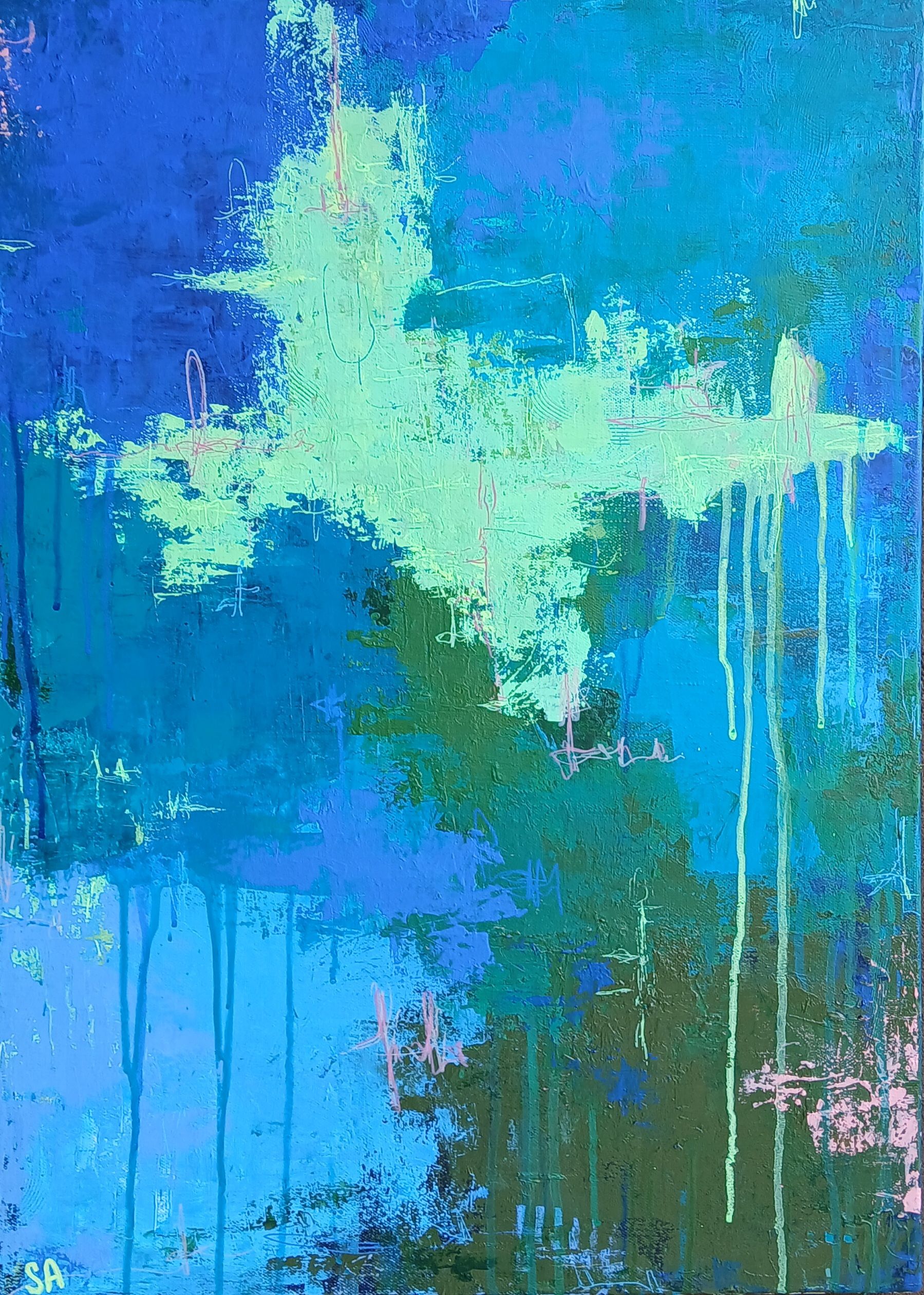 Анастасия Семенцул (Картина, живопись - 
                  50 x 70 см) Сияние