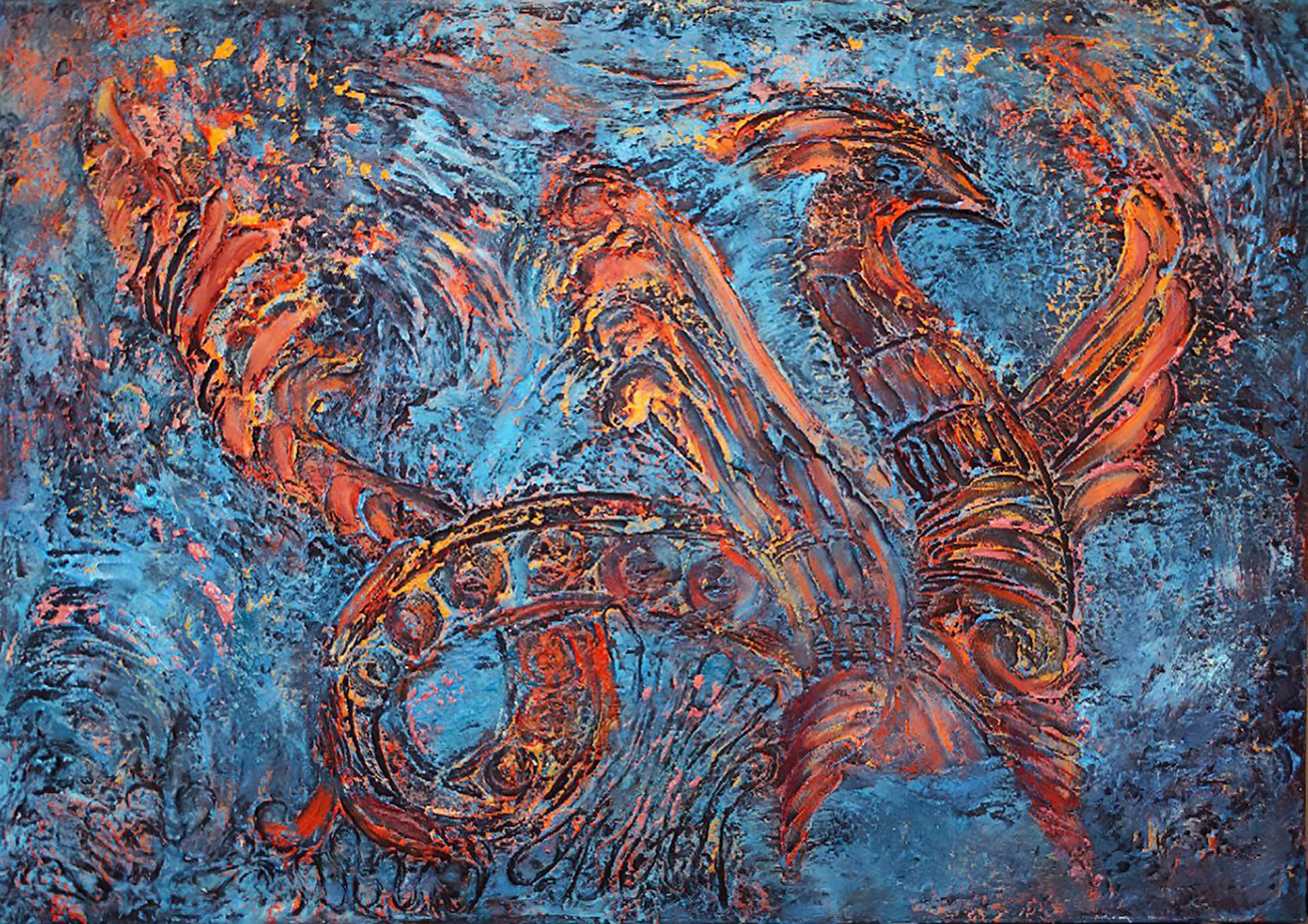 Юлия Клюева (Картина, живопись - 
                  70 x 50 см) Василиск