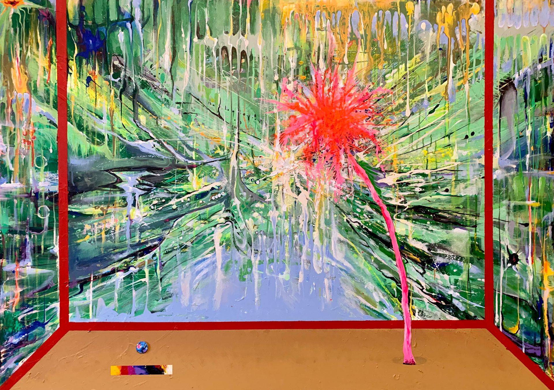 Остап Бакин (Картина, живопись - 
                  140 x 100 см) Arecáceae