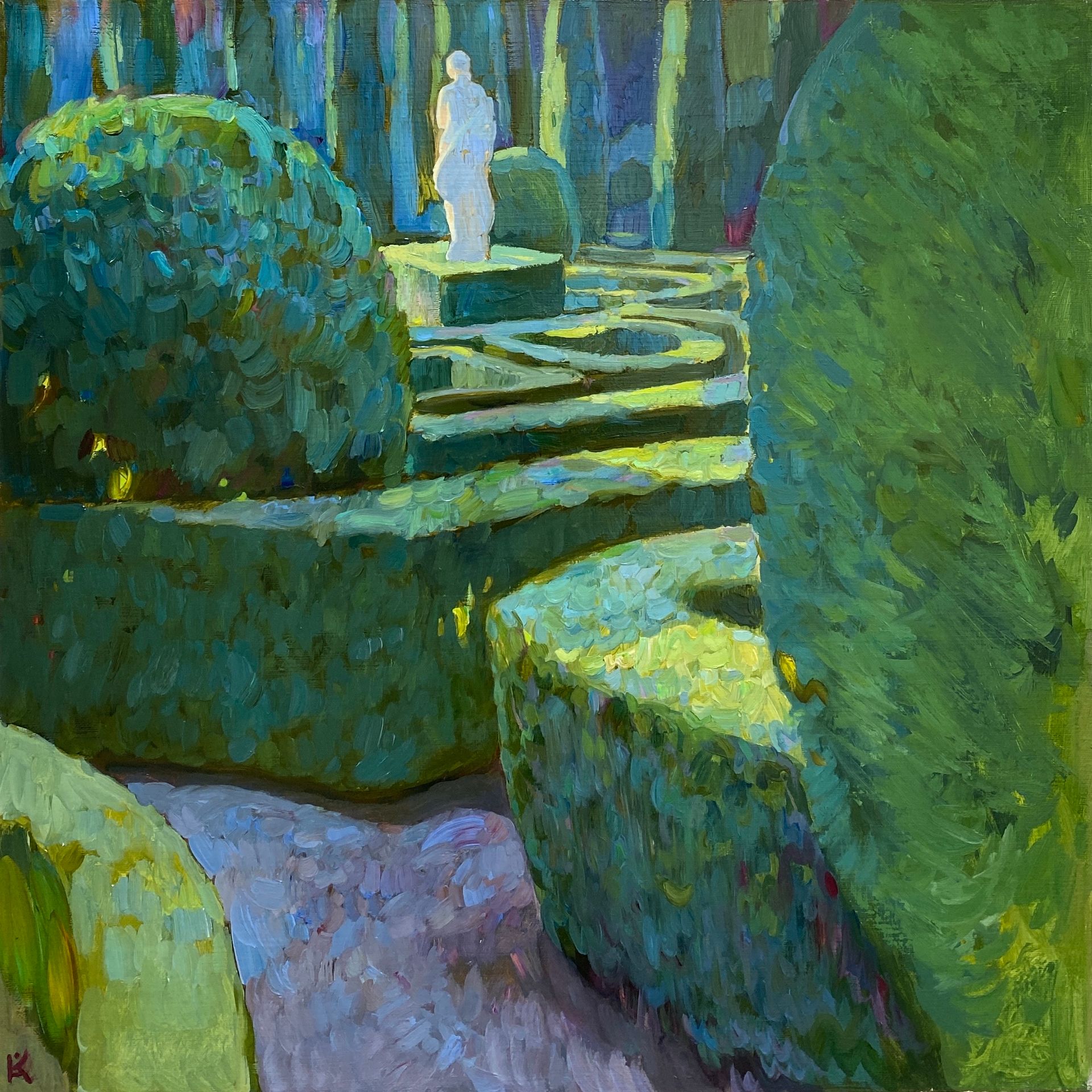 Алексей Кротов (Картина, живопись - 
                  50 x 50 см) Из серии "Сад Джусти"