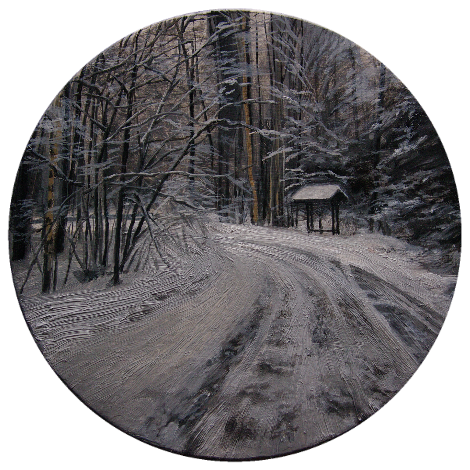 Алан Хатагты (Картина, живопись - 
                  15 x 15 см) Работа из серии "Пейзажная лирика"