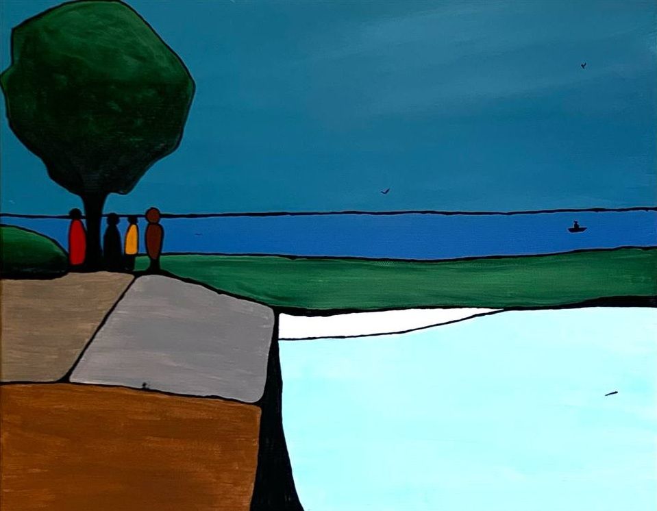 Дарья Иванова (Картина, живопись - 
                  50 x 40 см) Куда уходит день?