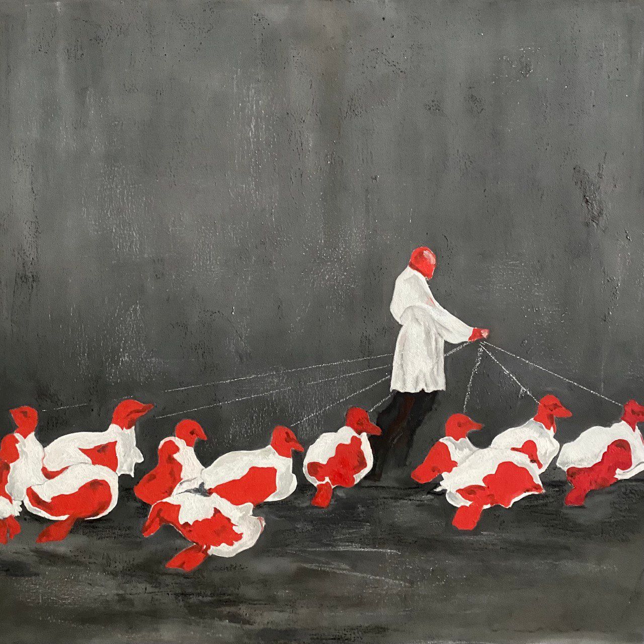 Елена Троянская (Картина, живопись - 
                  70 x 70 см) Пастух
