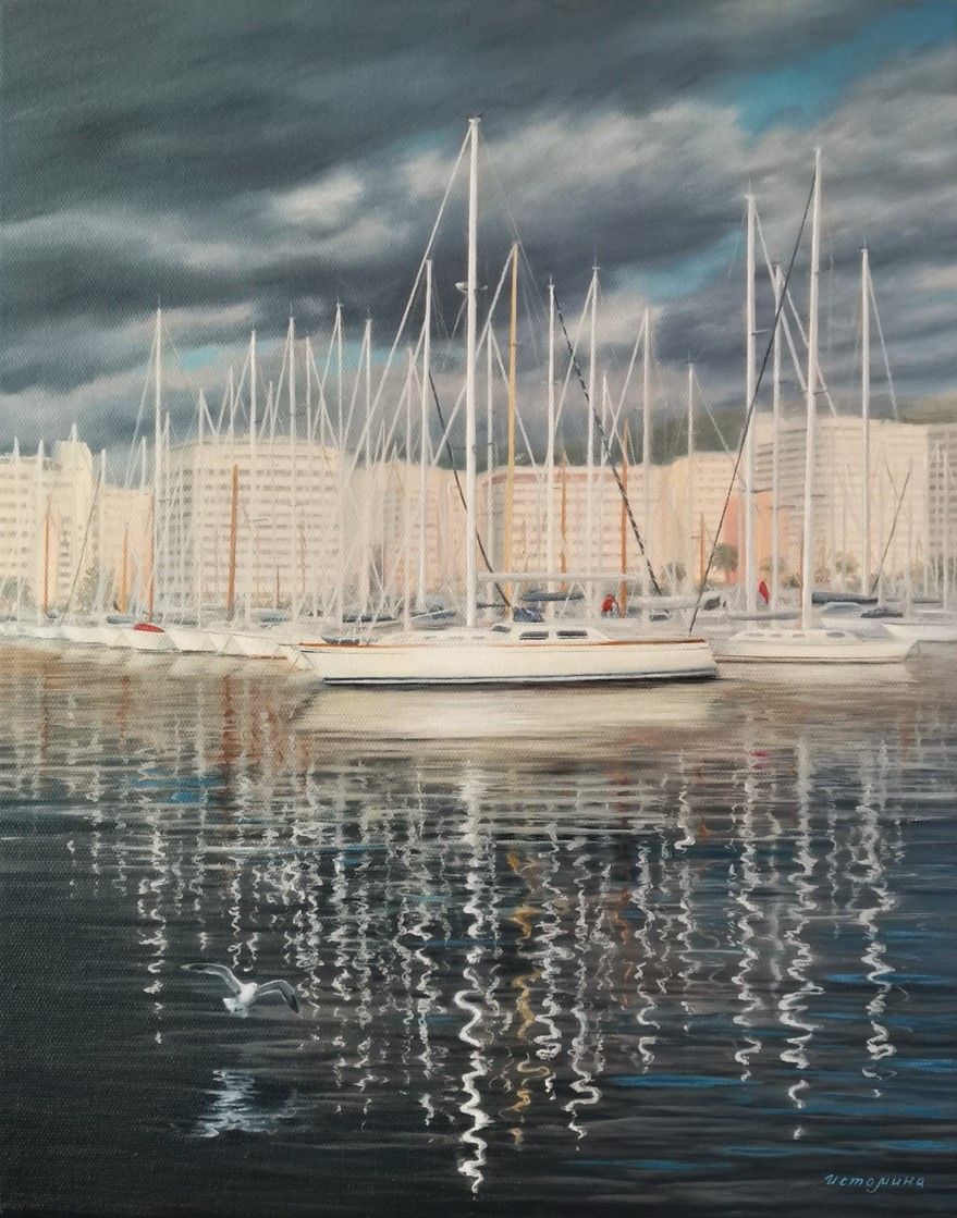 Елена Истомина (Картина, живопись - 
                  40 x 50 см) После грозы