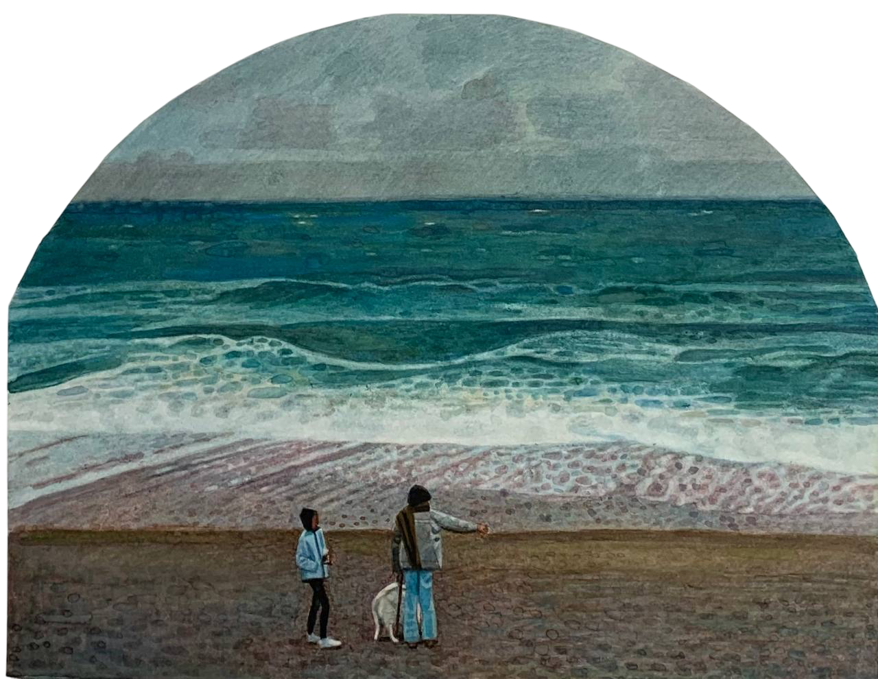 Иван Афонский (Авторская графика - 
                  31 x 22 см) Этрета