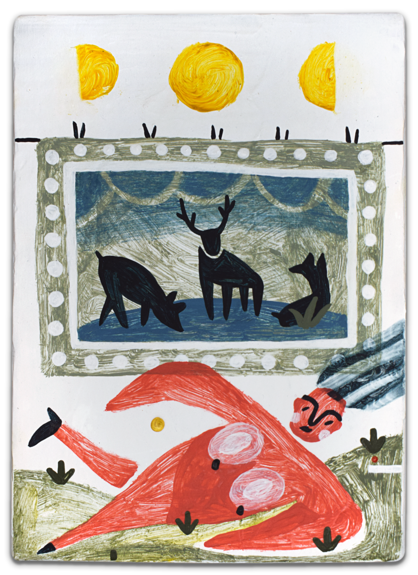 Лена Романовская (Картина, живопись - 
                  13 x 18 см) Оттепель