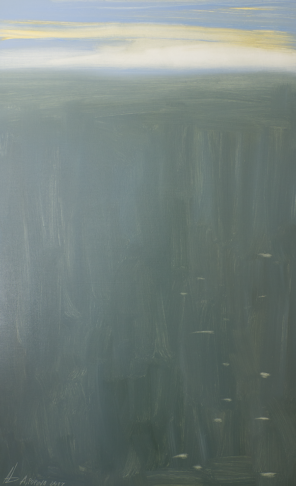 Анастасия Попова (Картина, живопись - 
                  70 x 112 см) Солнце на горизонте. Балаклава