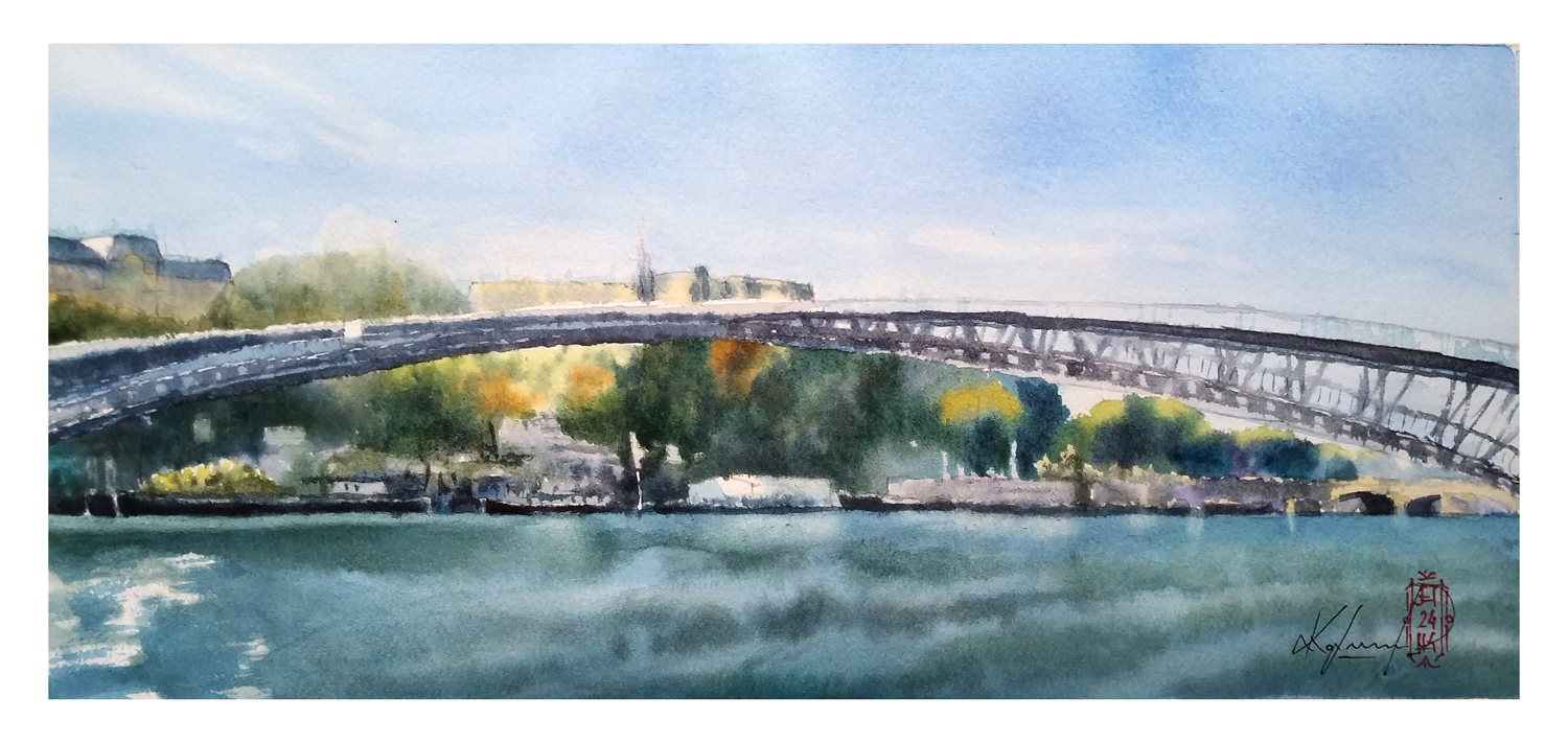 Александр Кормилицын (Авторская графика - 
                  39 x 18 см) Снова туда!