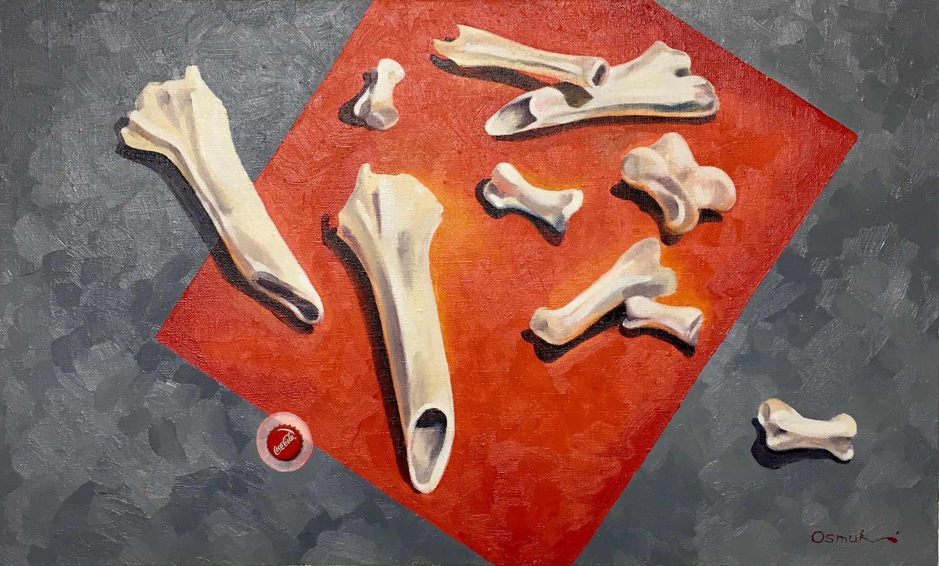 Олег Осьмук (Пудра) (Картина, живопись - 
                  76 x 45.5 см) Всё будет — Кока Кола